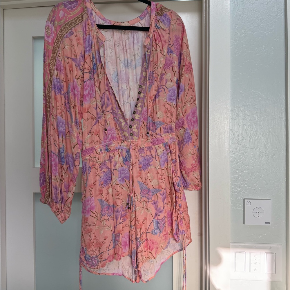 Spell Soft Pink Floral Dress